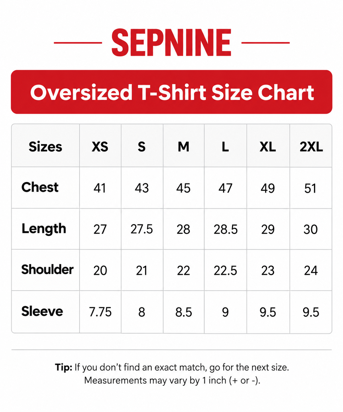 Size guide